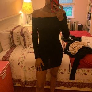 Princess Polly off shoulder black dress